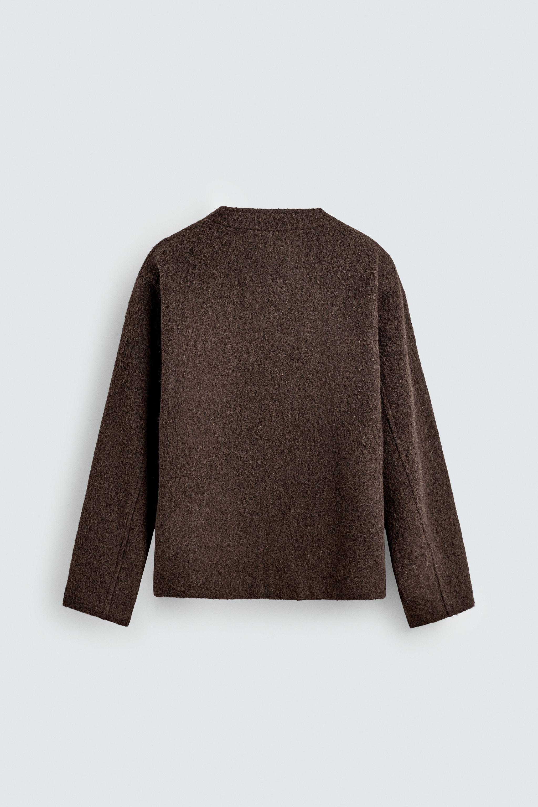 RELAXED FIT TEXTURED CARDIGAN